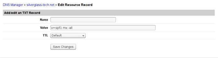Linode DNS manager add TXT record
