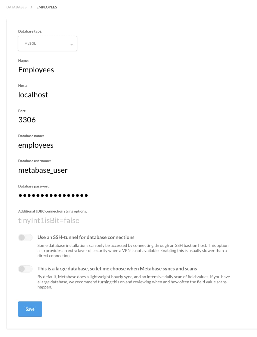 MySQL Login Information