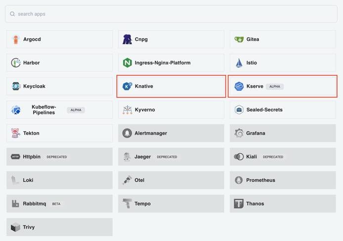 Enable Knative and KServe