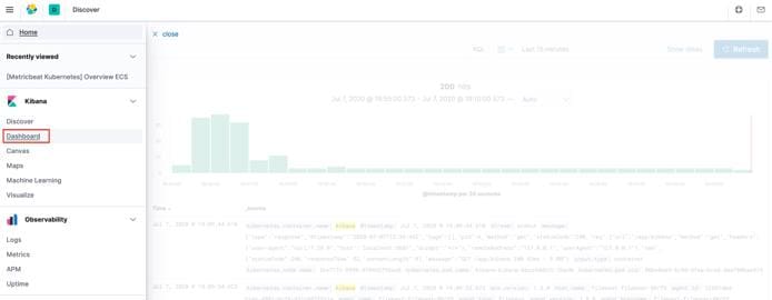 Kibana Dashboards Link