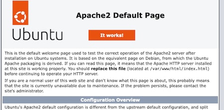 Apache Welcome Page