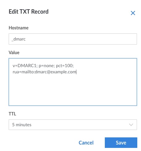 Create a DMARC Record
