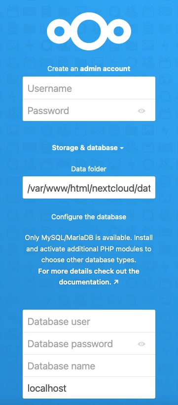 The Nextcloud Configuration Page