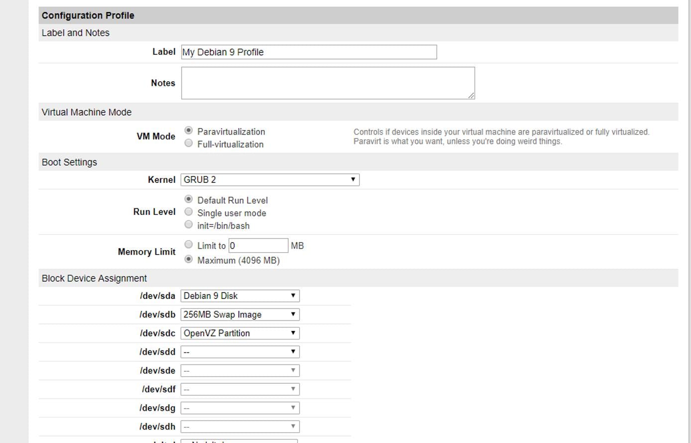 Linode Manager - Block Device Assignment Linode Manager - Block Device Assignment