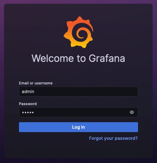Grafana Login Page