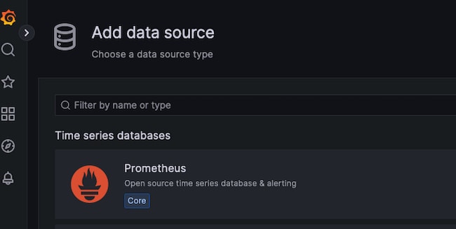 Select a Prometheus Data Source