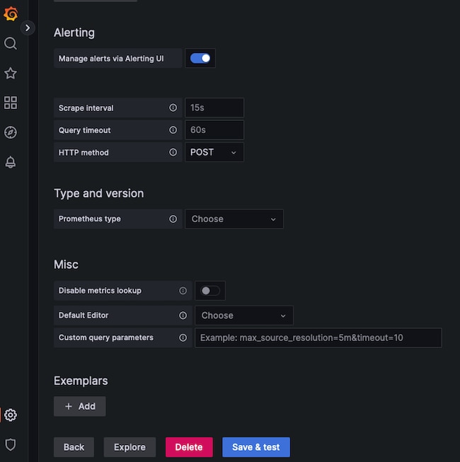 Save the Prometheus Data Source
