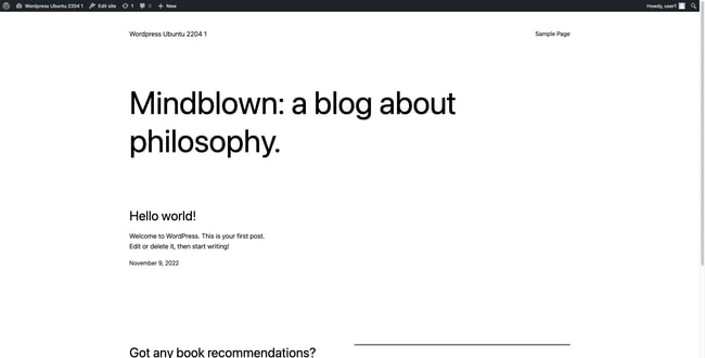 Your WordPress Site