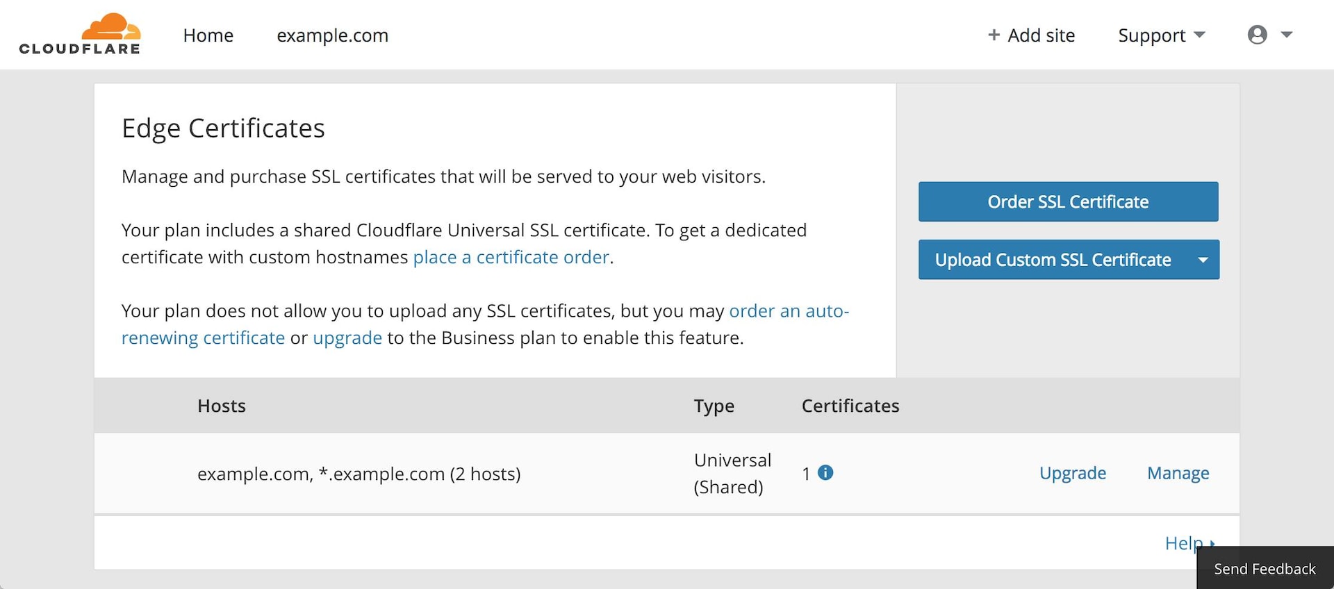 Cloudflare crypto - edge certificates panel Cloudflare crypto - edge certificates panel