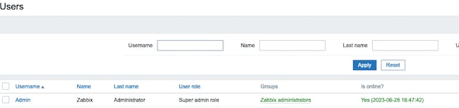 Select the administrator