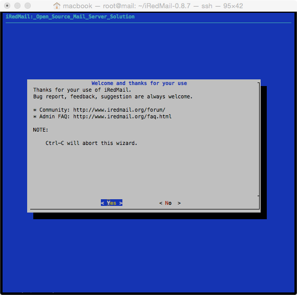 iredmail install confirm iredmail install confirm