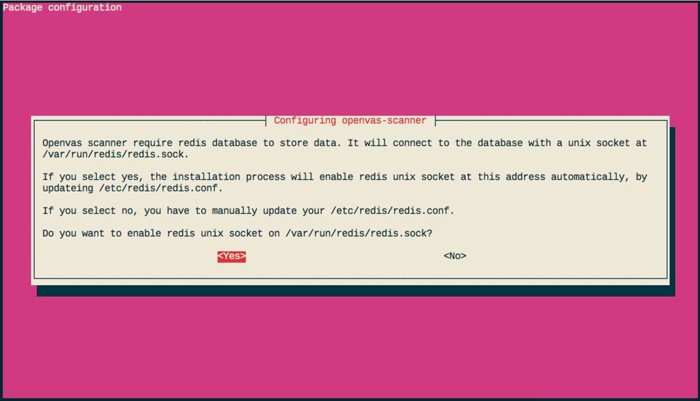 OpenVAS Redis socket configuration. OpenVAS Redis socket configuration.