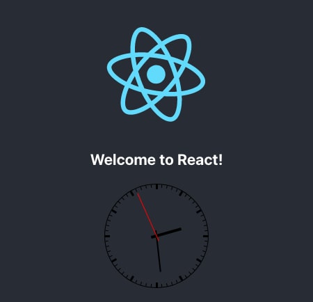 React application with an analog clock React application with an analog clock