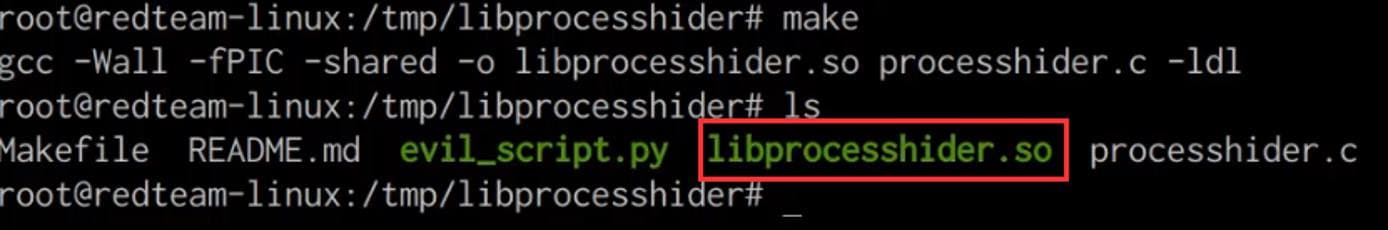 make command output make command output