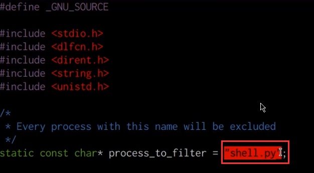processhider.c file contents processhider.c file contents