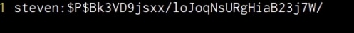 Username and password hash text file Username and password hash text file