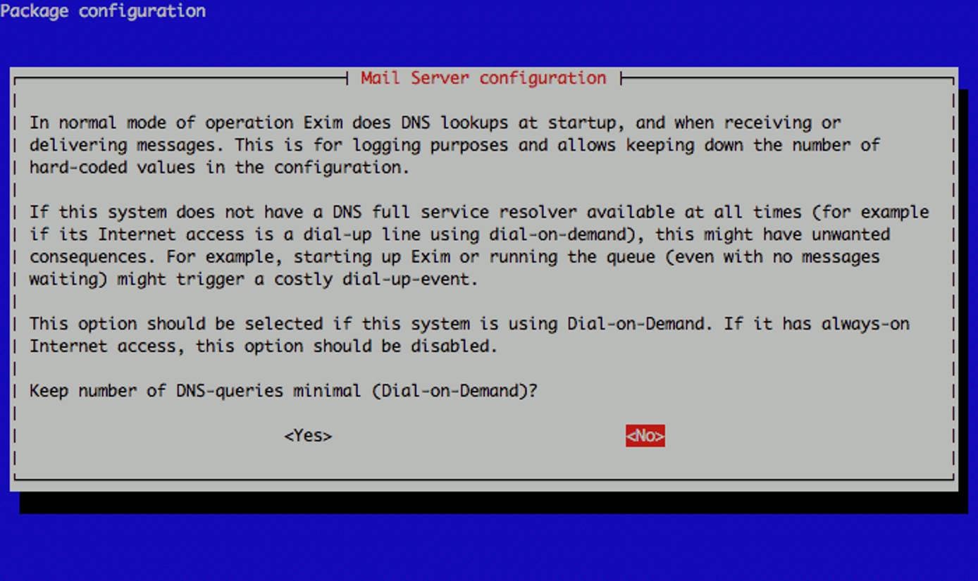 Exim DNS queries configuration on Debian 5. Exim DNS queries configuration on Debian 5.