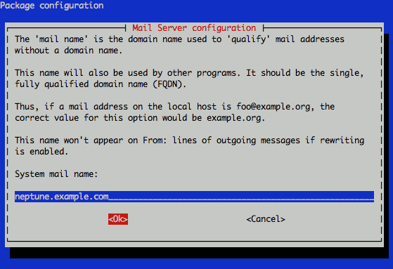Exim system mail name configuration on Ubuntu 11.04. Exim system mail name configuration on Ubuntu 11.04.