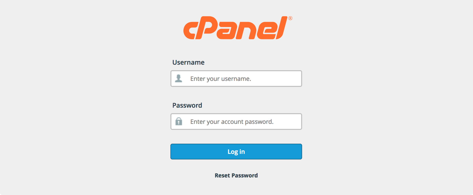 cPanel Login Page