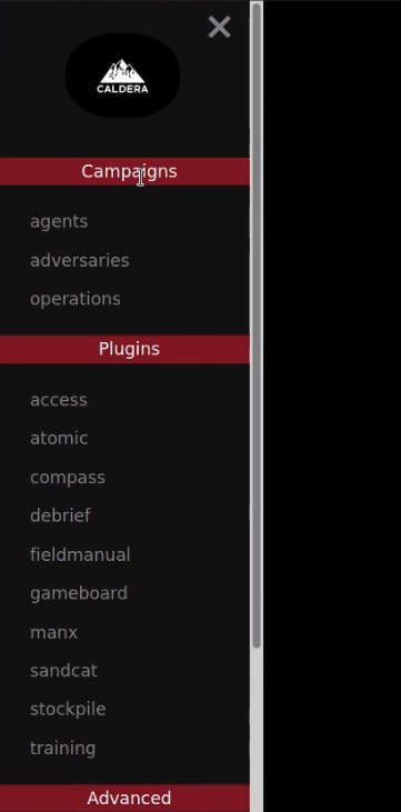 Caldera sidebar Caldera sidebar