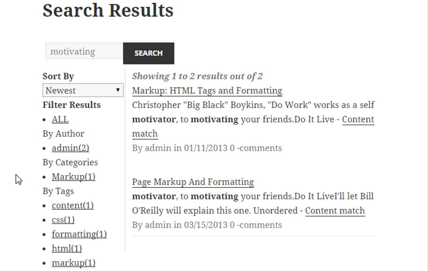Search Results Search Results