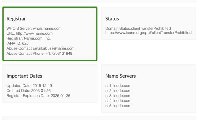 linode.com nameservers