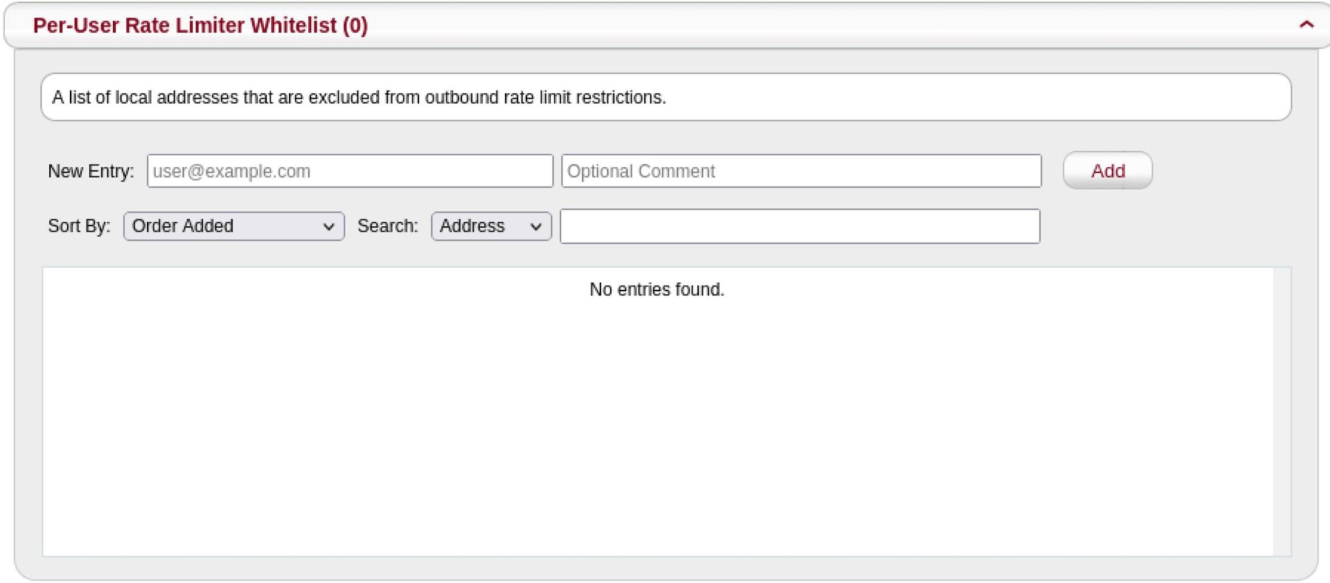 Per-User Rate Limiter Screenshot of per-user rate limiter page
