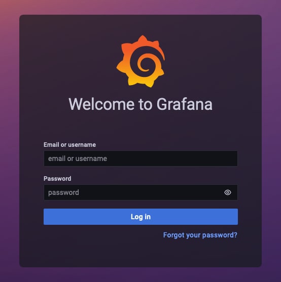 The Grafana interface accessed through the Nginx Proxy Manager reverse proxy The Grafana interface accessed through the Nginx Proxy Manager reverse proxy