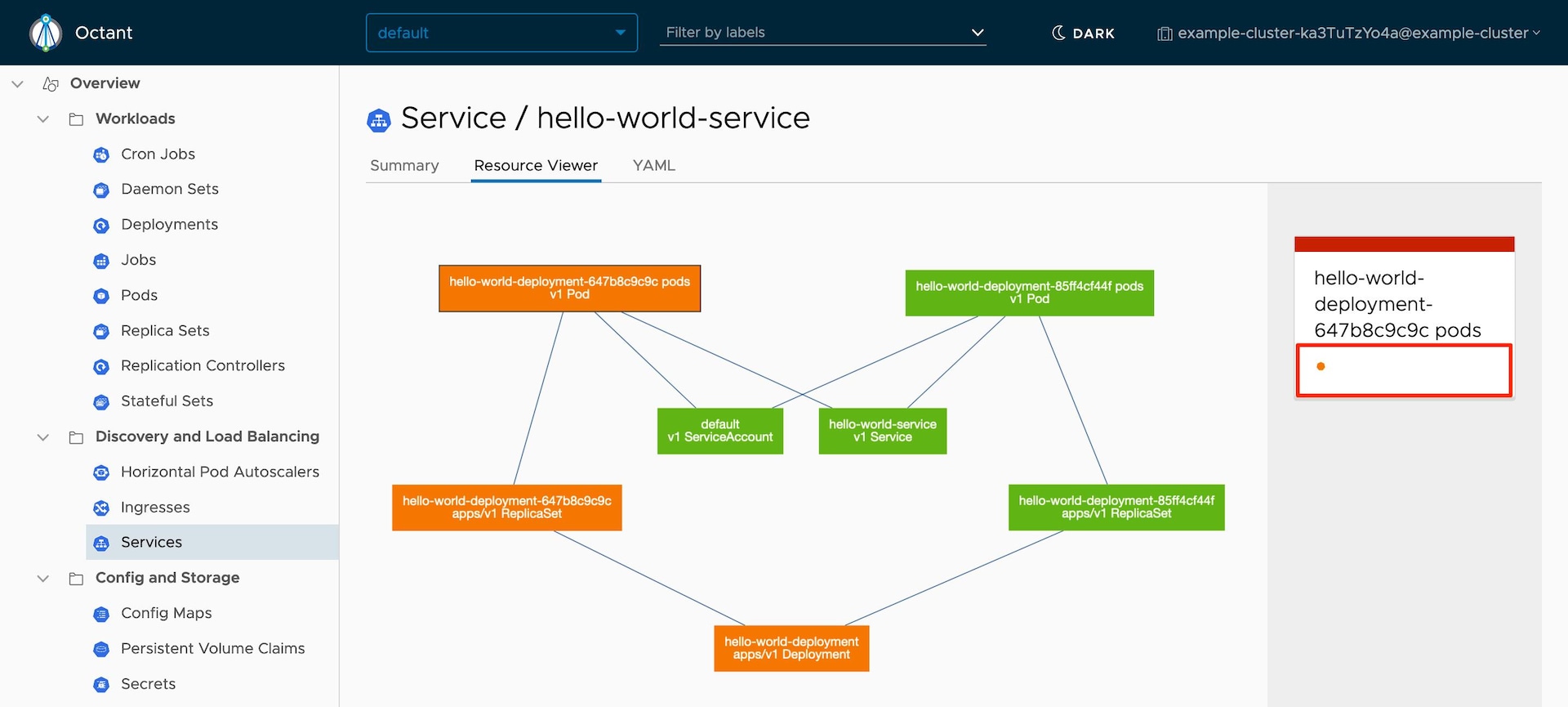 Octant Service Resource Viewer - Hello World 2.0 Octant Service Resource Viewer - Hello World 2.0