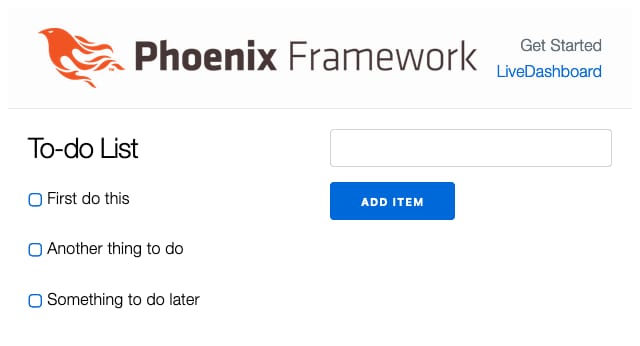 A custom Phoenix application A custom Phoenix application