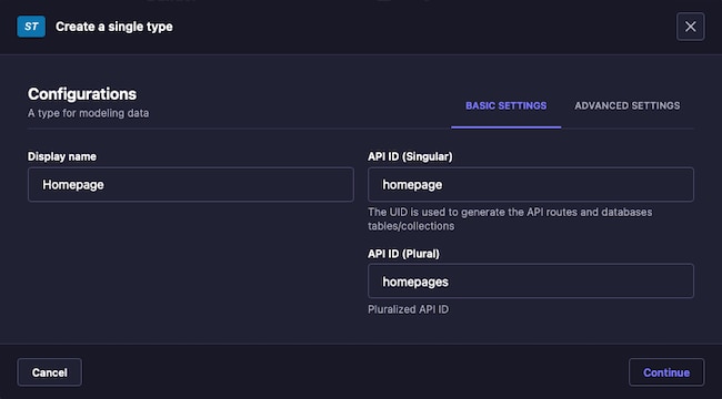 Strapi content builder for a “Home” single Strapi content builder for a “Home” single