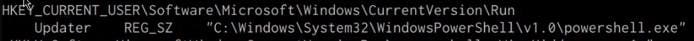 reg query output