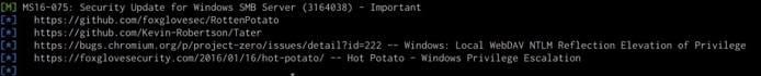 Token impersonation - windows exploit suggester output