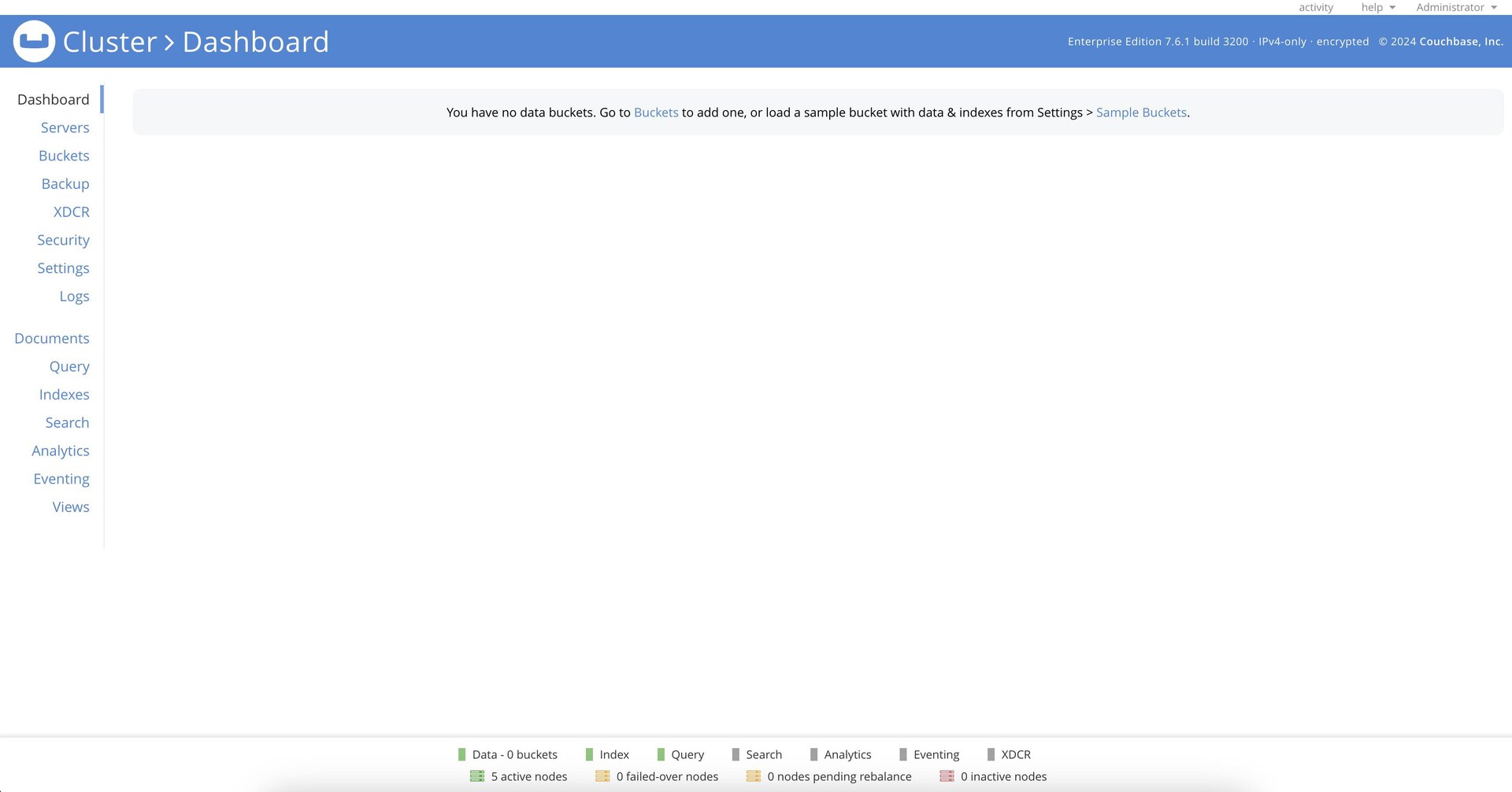 Couchbase Dashboard Couchbase Dashboard