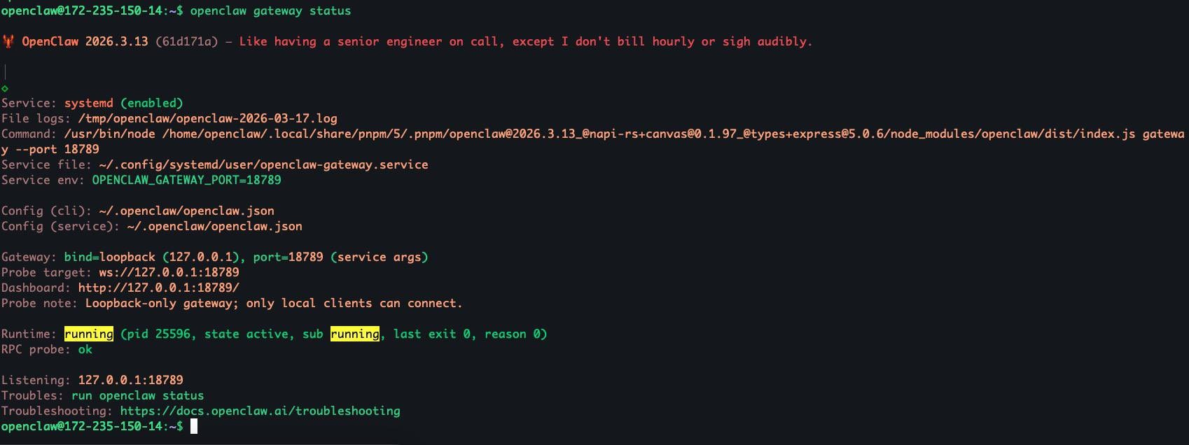 OpenClaw GW Status OpenClaw GW Status