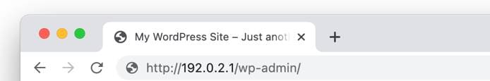 Screenshot of the browser’s URL bar