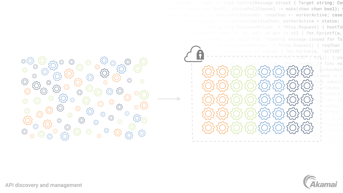 Diagram illustrating the concept of API discovery and management