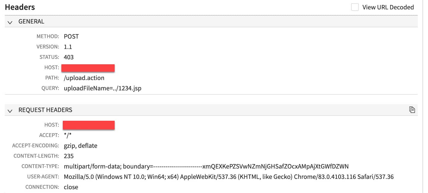 On December 12, one day after the PoC exploit became widely available, we started to see exploitation attempts similar to the published PoC exploit (Figure 2)