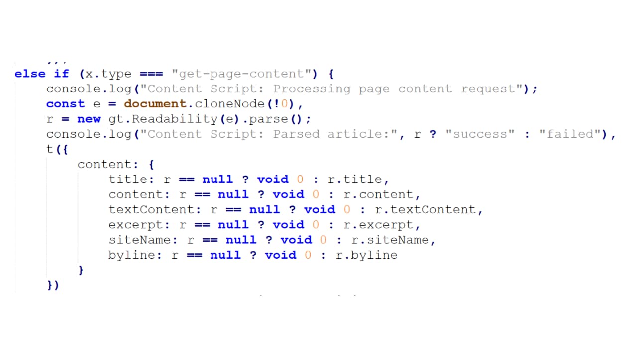 Content Extraction