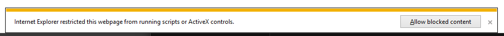 A user warning before the script is executed