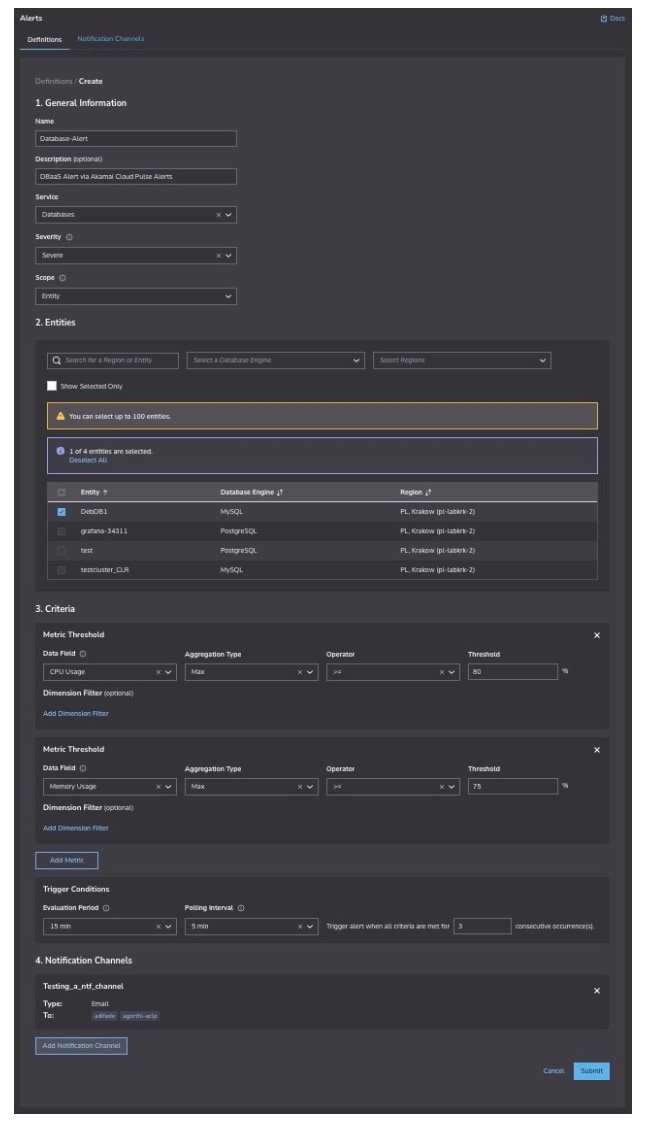 Akamai Cloud Pulse Alerts offers comprehensive control and a unified platform for managing your infrastructure health (Figure 1). 